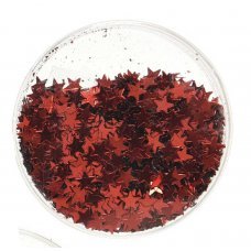 Χριστουγεννιάτικo Στρας Αστέρια Κόκκινα (6cm)